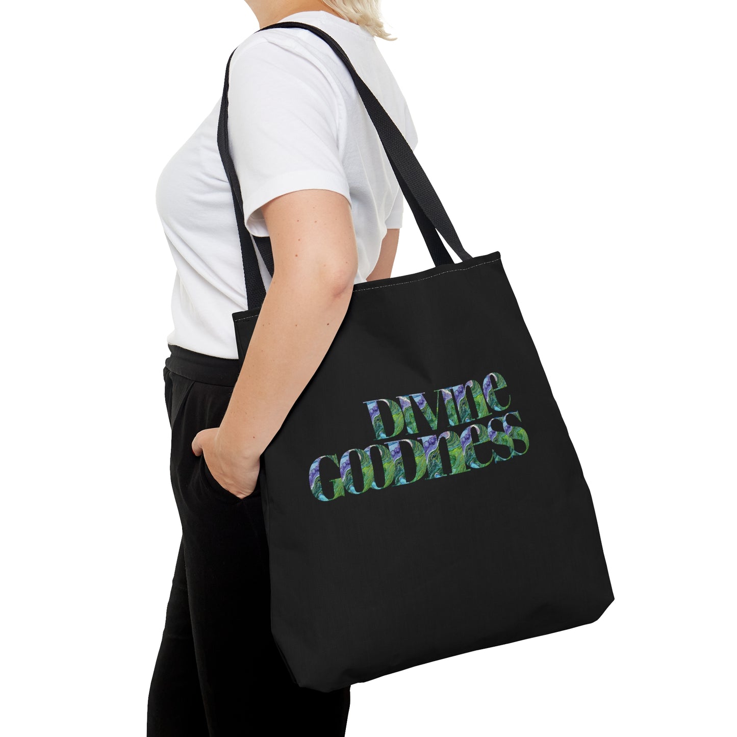 Divine Goodness Tote Bag Black