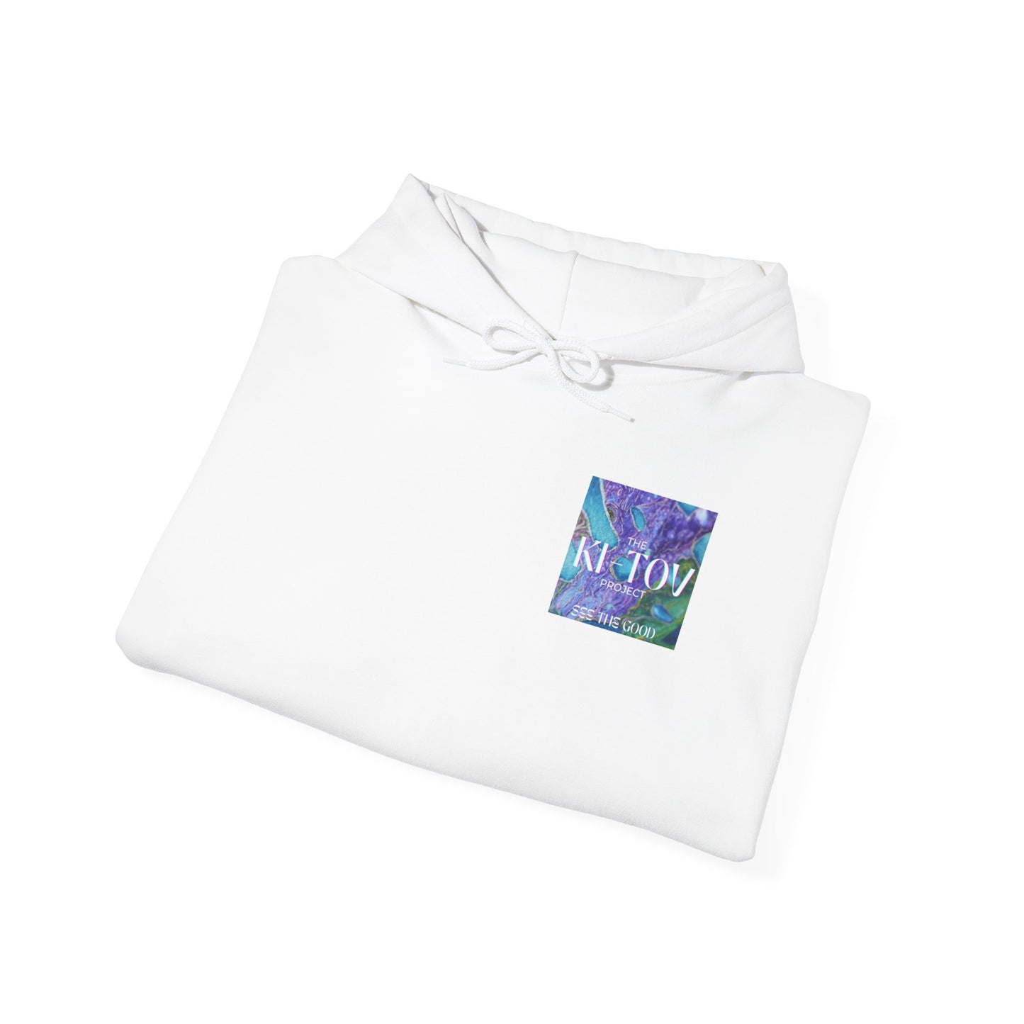 Ki-Tov Unisex White Heavy Blend™ Hooded Sweatshirt