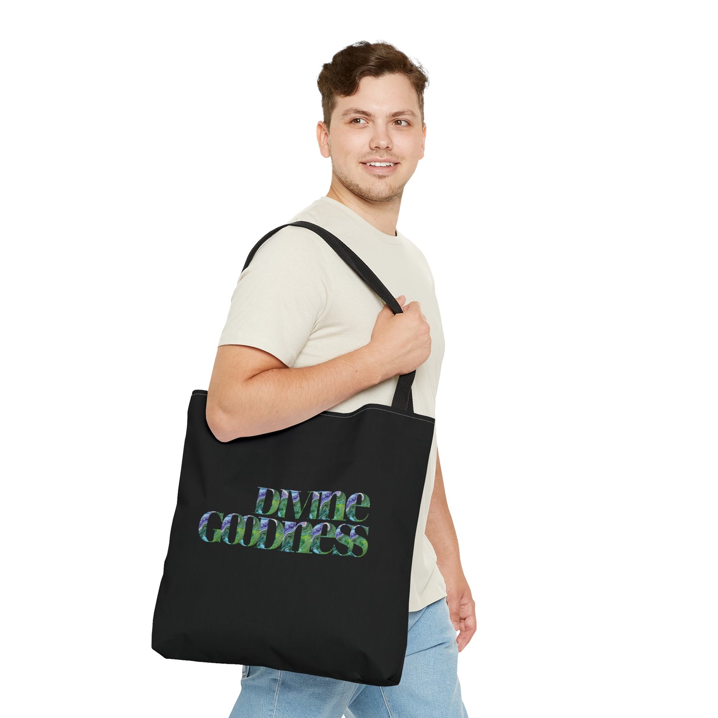 Divine Goodness Tote Bag Black