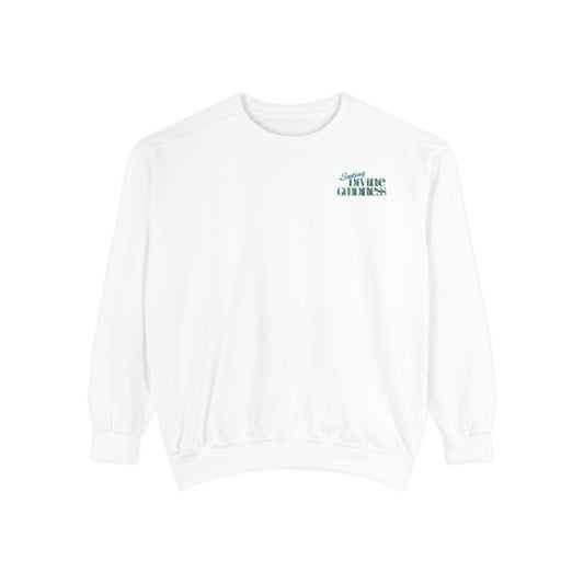 Seeking Divine Goodness White Sweatshirt