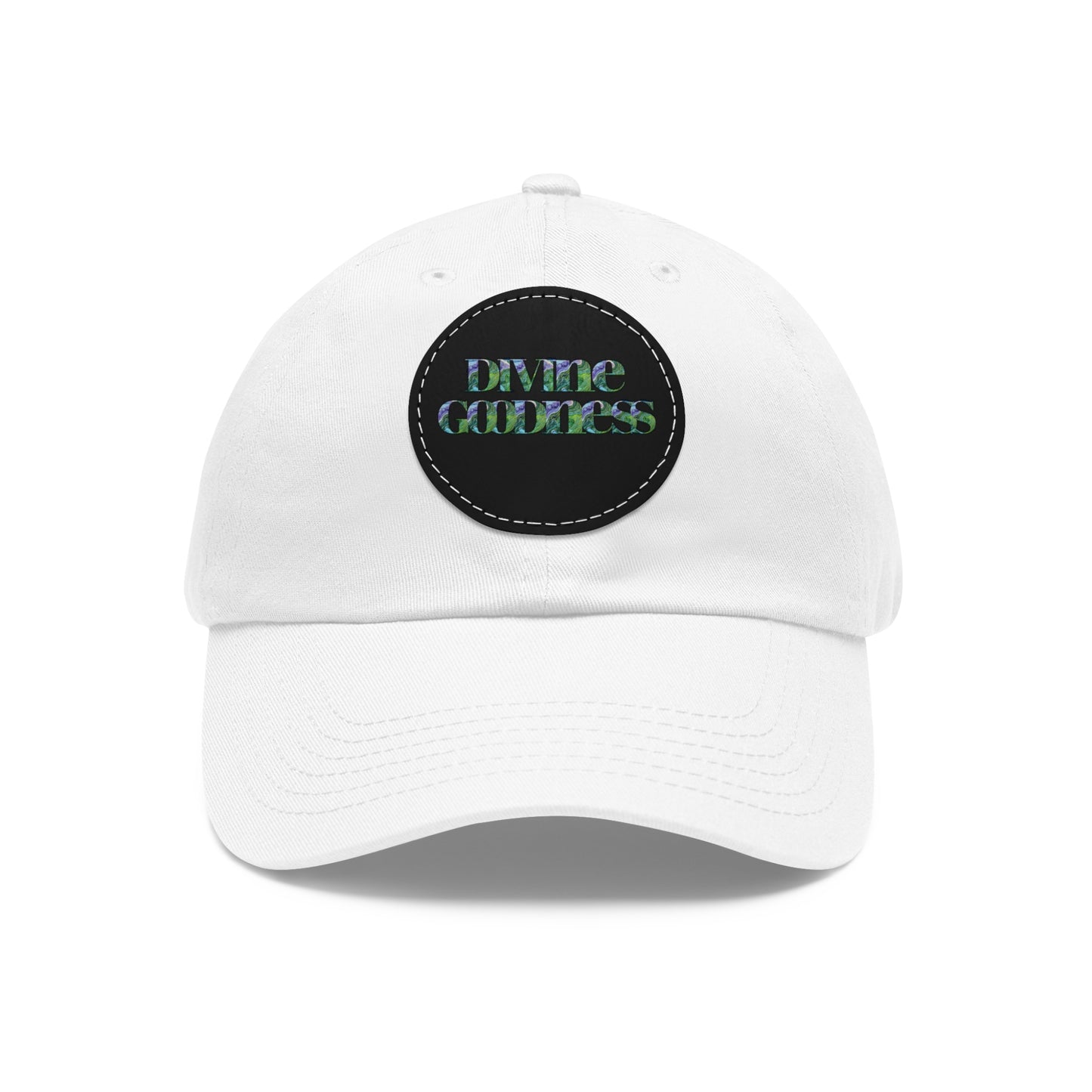 Divine Goodness Dad Hat with Leather Patch (Round)