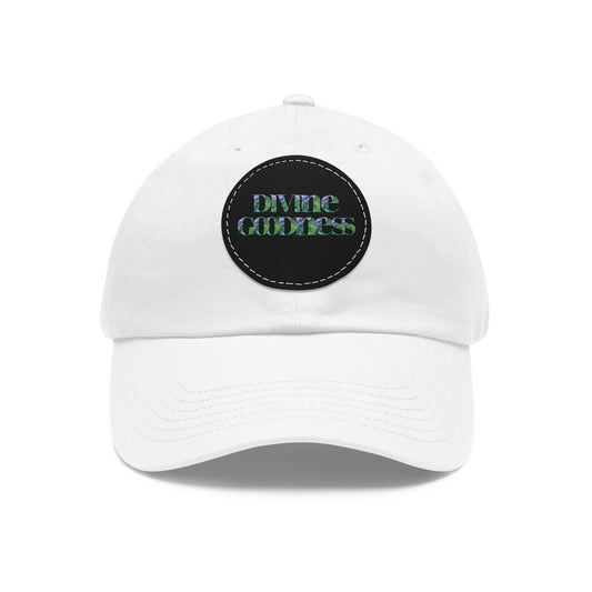 Divine Goodness Dad Hat with Leather Patch (Round)