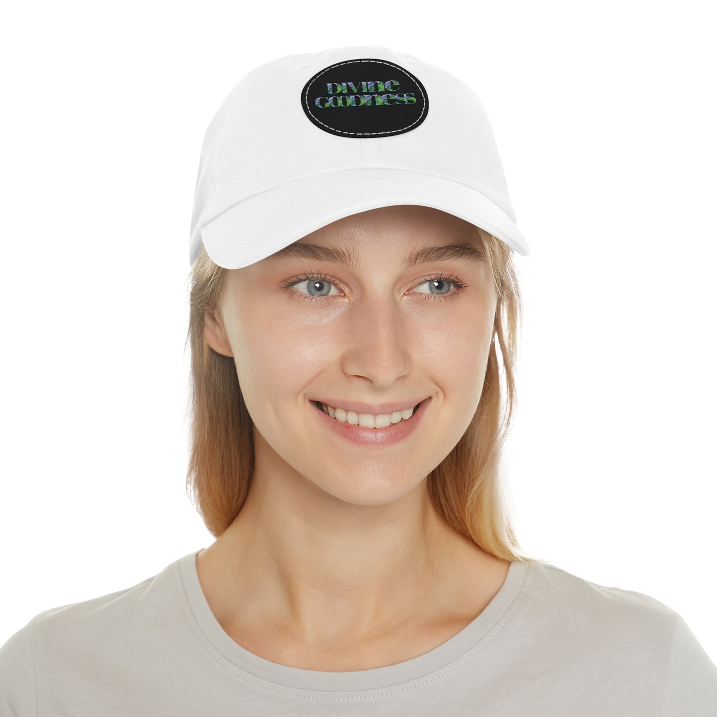 Divine Goodness Dad Hat with Leather Patch (Round)