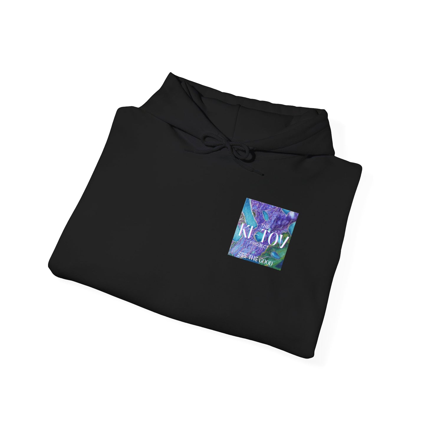 Ki-Tov Black Unisex Heavy Blend™ Hooded Sweatshirt