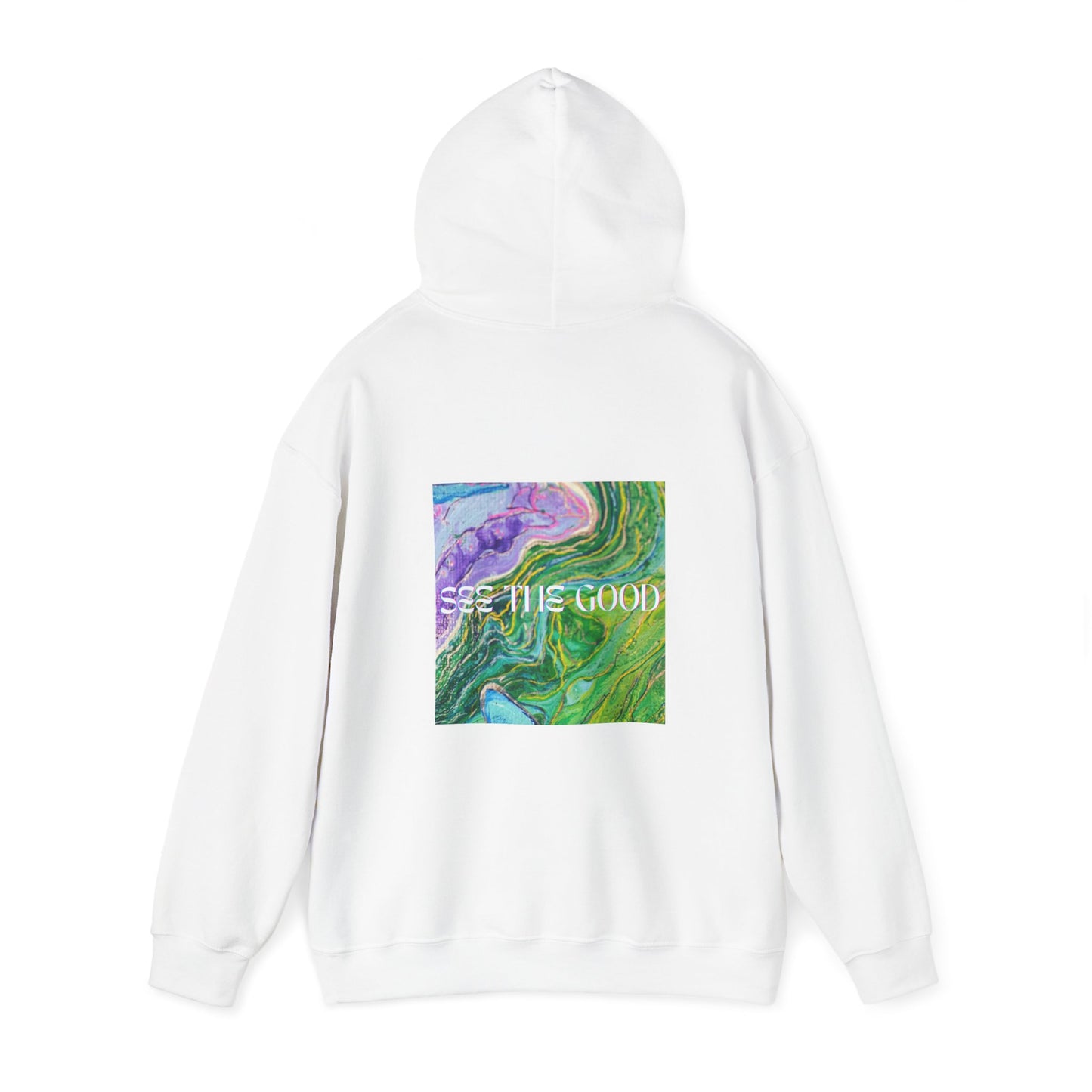Ki-Tov Unisex White Heavy Blend™ Hooded Sweatshirt