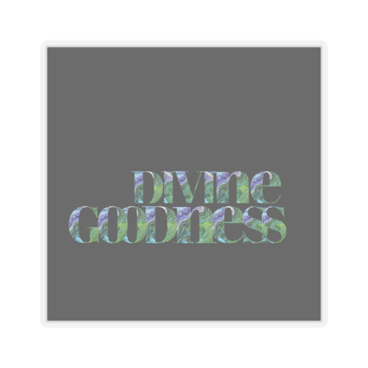 Divine Goodness Kiss-Cut Stickers Black
