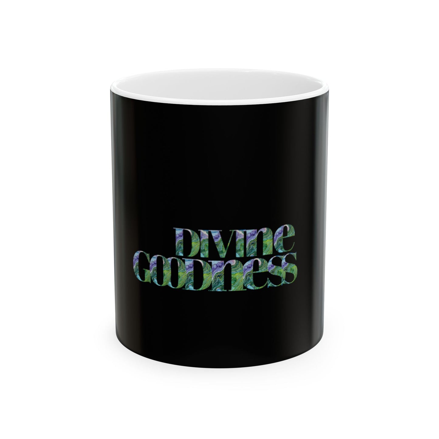 Divine Goodness Ceramic Mug Black 11oz