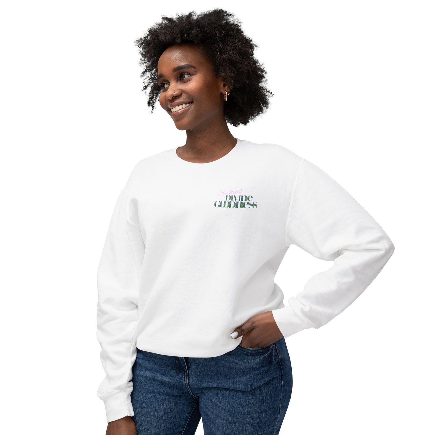 Divine Goodness Unisex Lightweight Crewneck Sweatshirt