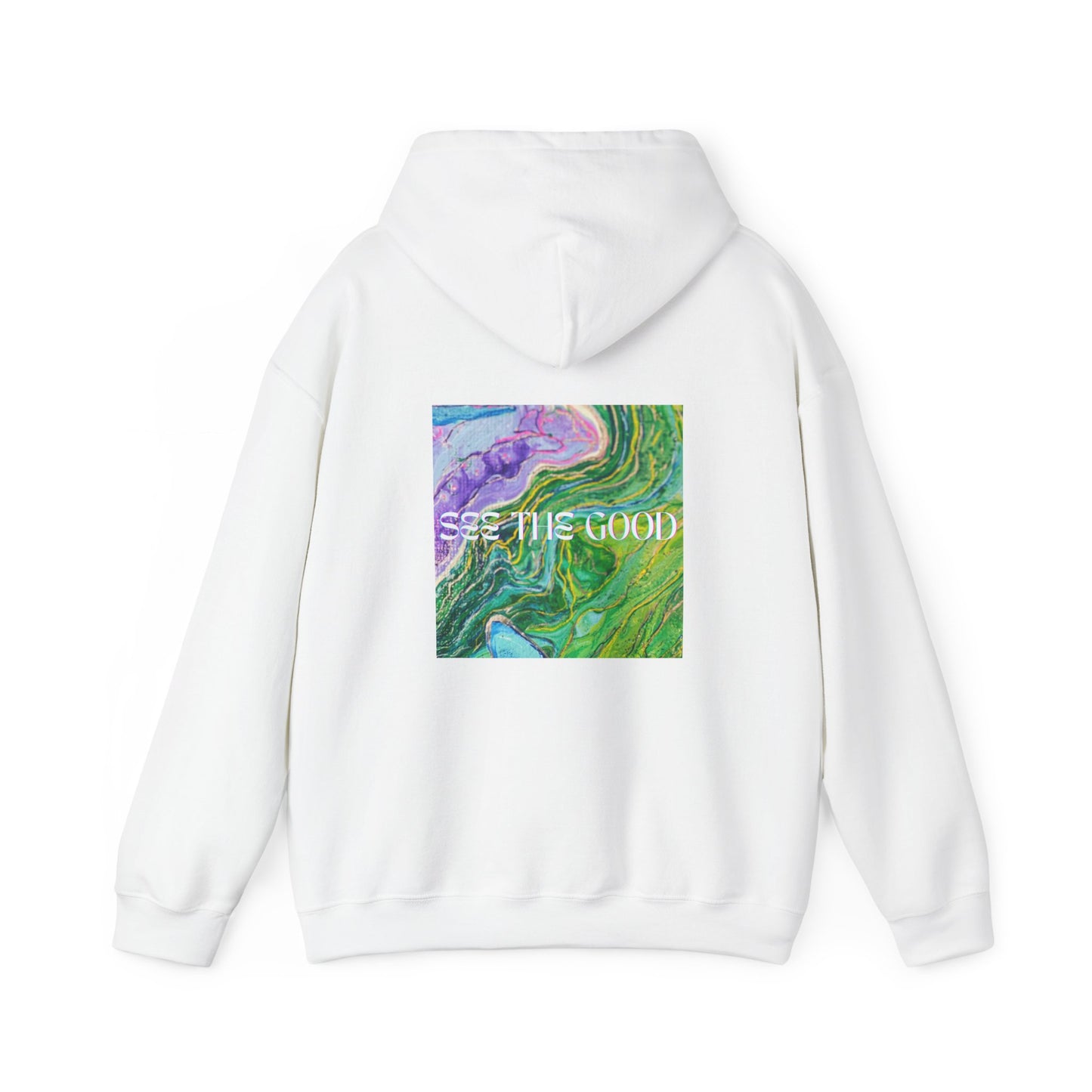 Ki-Tov Unisex White Heavy Blend™ Hooded Sweatshirt
